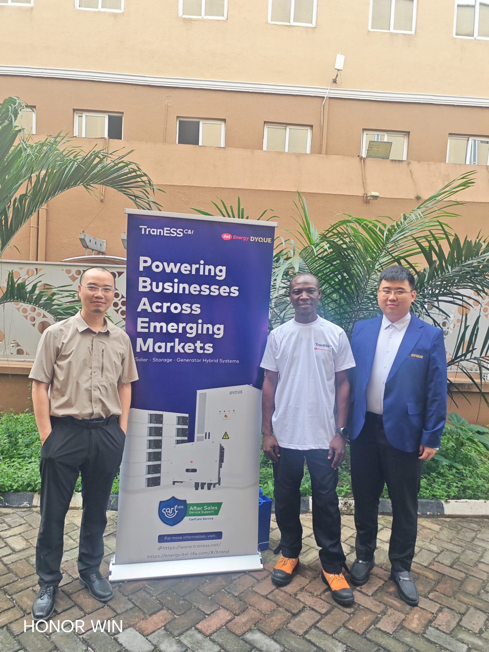 The Grintech Systems team with Transs ESS partners